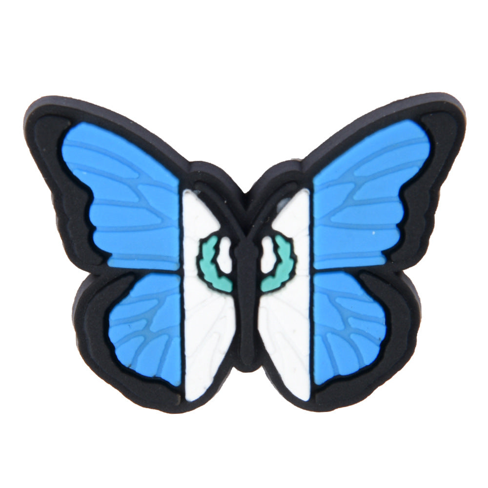 Al por mayor 50pcs PVC DIY Hole Shoes Accesorios Serie de cámaras Flores de zapatos